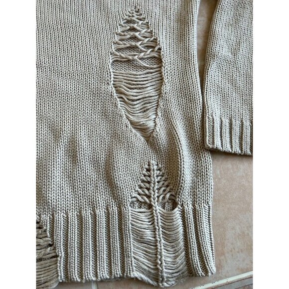 Corson worn twice  Ripped Distressed Crew Neck Women size M - Picture 5 of 6